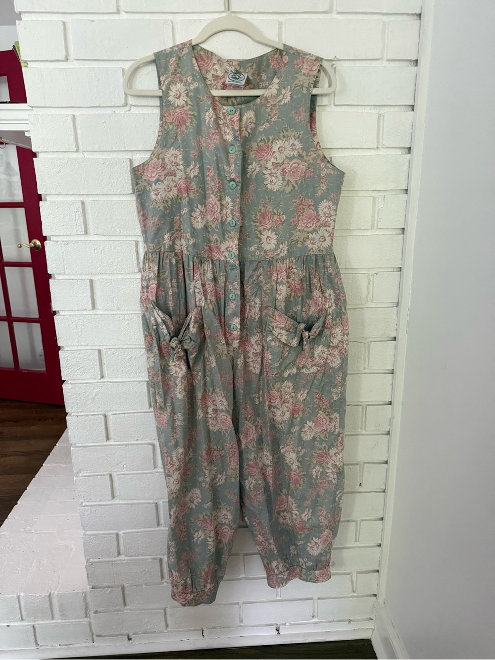 Vintage Laura Ashley Button Front Jumpsuit